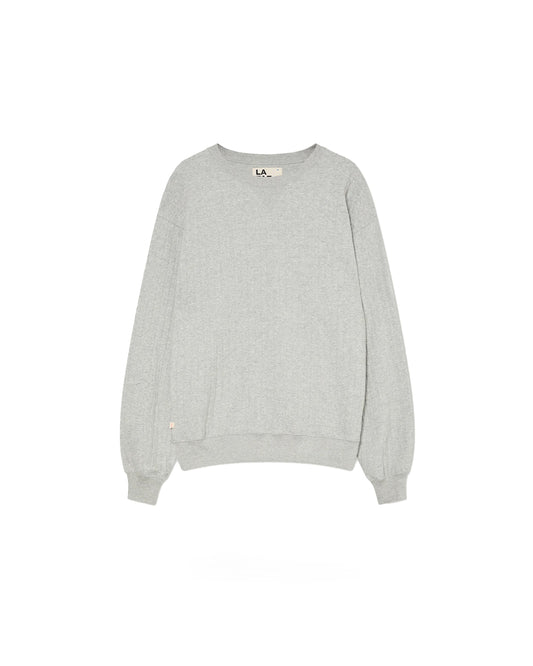 La Paz Xavier Classic Sweatshirt Ribbed Grey Mesc