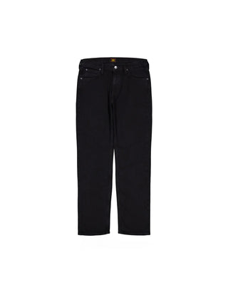 lee west jeans front view black rinse