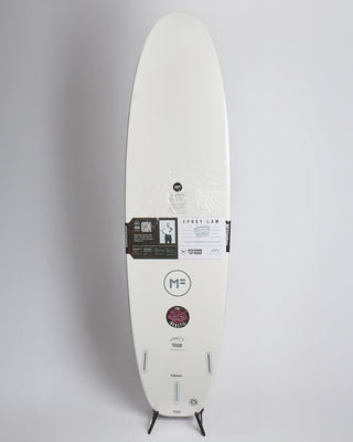 MF Softboards Beastie Futures White Surfboard