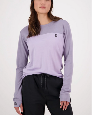 Mons Royale Womens Yotei BF LS Thistle Cloud