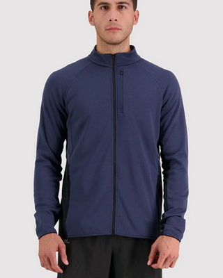 Mons Royale Approach Merino Gridlock Fleece Jacket Midnight