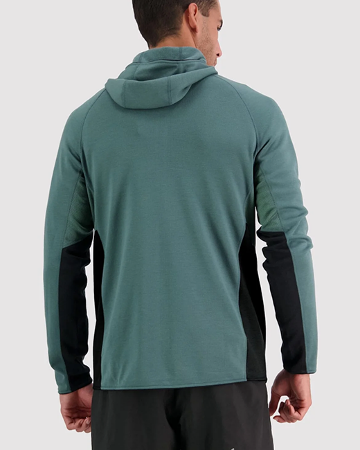 Mons Royale Approach Merino Shift Fleece Hood Burnt Sage