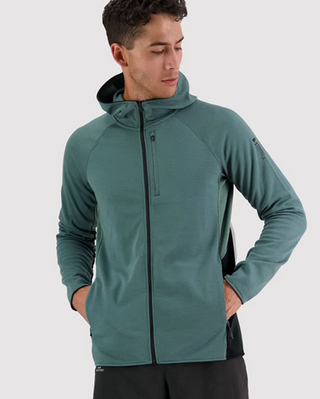 Mons Royale Approach Merino Shift Fleece Hood Burnt Sage