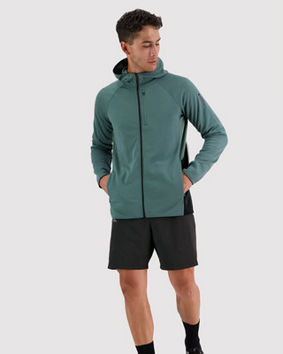 Mons Royale Approach Merino Shift Fleece Hood Burnt Sage