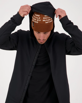 Mons Royale Mens Arcadia Merino Fleece Hoodie Black