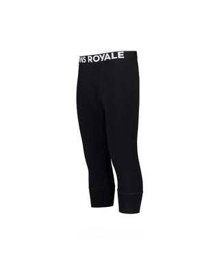 Mons Royale Mens Cascade Merino Flex 200 3/4 Legging Black