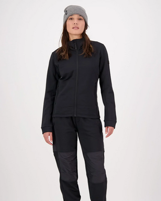 Mons Royale Womens Arcadia Merino Fleece Jacket Black