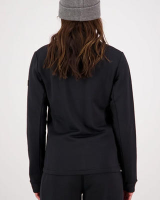 Mons Royale Womens Arcadia Merino Fleece Jacket Black