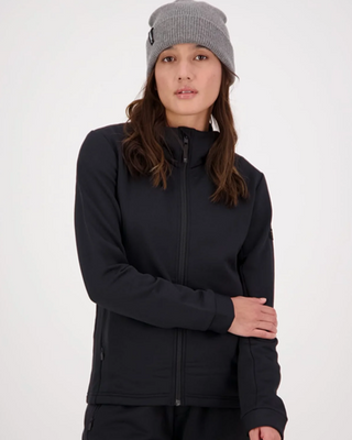 Mons Royale Womens Arcadia Merino Fleece Jacket Black