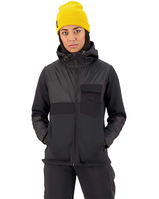 Mons Royale Womens Decade Hoody Black