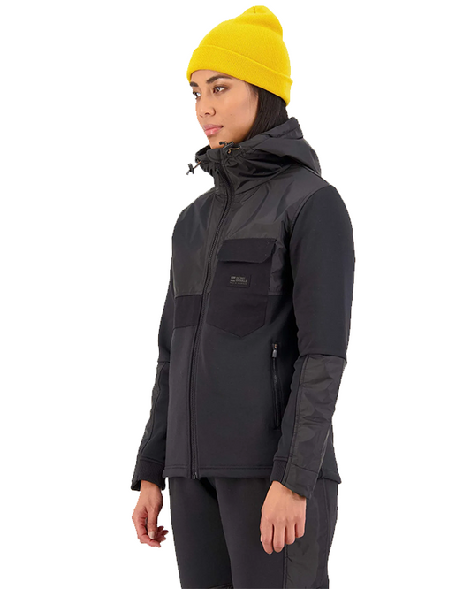 Mons Royale Womens Decade Hoody Black