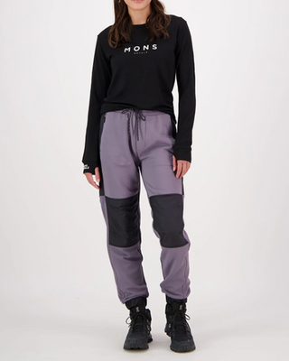 Mons Royale Womens Decade Merino Fleece Pants Shark