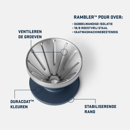 YETI Rambler Pour Over White