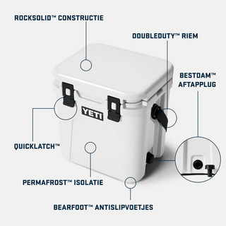 YETI Roadie 24 Cooler White – Compact Rugged Cooler for Outdoor and Travel