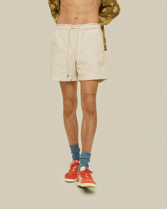 OAS Cream Golconda Terry Shorts
