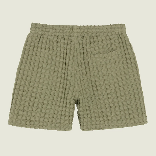 OAS Dusty Green Porto Waffle Shorts