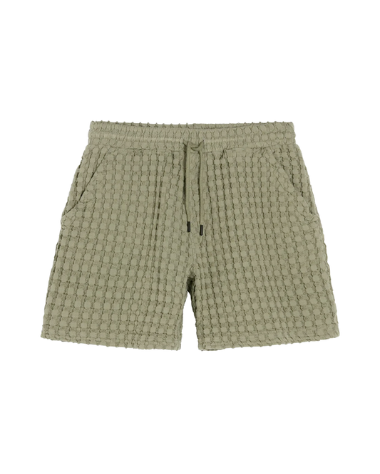 OAS Dusty Green Porto Waffle Shorts