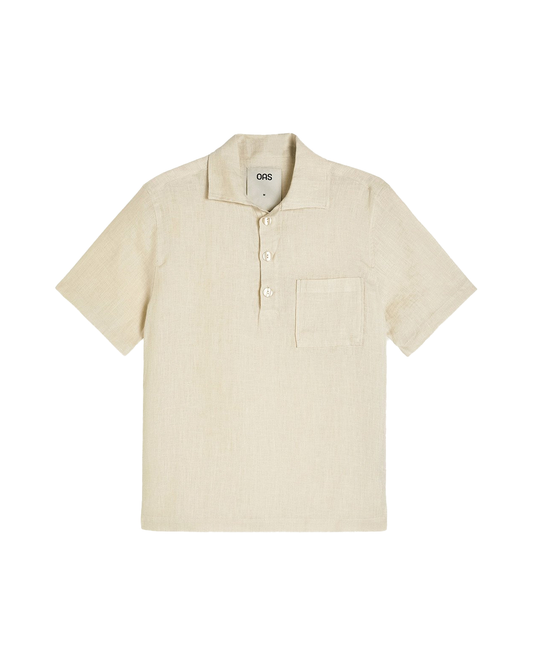 OAS Beige Girona Linen Shirt