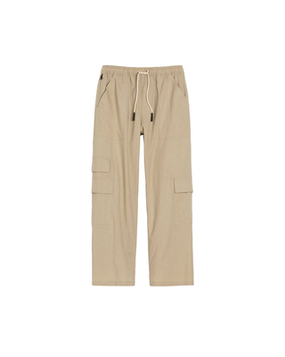 OAS Cargo Linen Trousers Beige