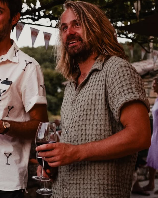 OAS Dusty Green Cuba Waflle Shirt