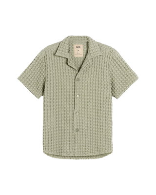 OAS Dusty Green Cuba Waflle Shirt