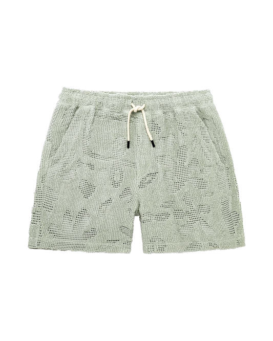 OAS Galbanum Crochet Shorts