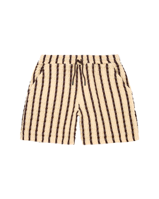 OAS Tartufo Porto Waffle Shorts - Brown and Comfortable Fit