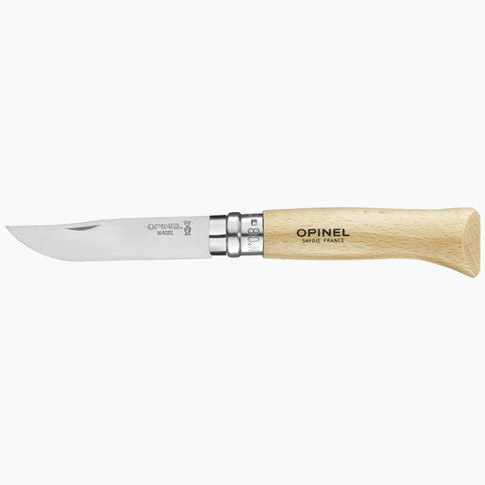 Opinel N°08 Inox Classic with leather seath