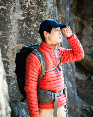 Patagonia M's Alplight Down Pullover Sumac Red