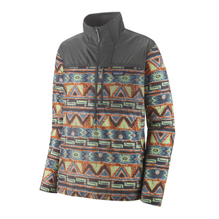 Patagonia M's Houdini Stash 1/2 Zip Pull Over High Hopes Geo: Forge Grey