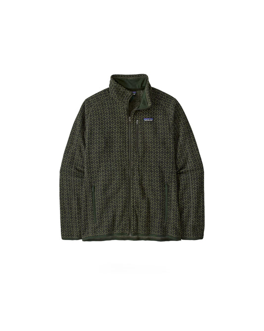 Patagonia Men's Better Sweater Jacket Scales / Old Growth Green