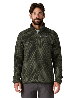 Patagonia M's Better Sweater Jacket Scales / Old Growth Green