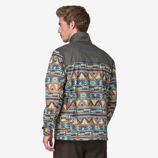 Patagonia M's Houdini Stash 1/2 Zip Pull Over High Hopes Geo: Forge Grey