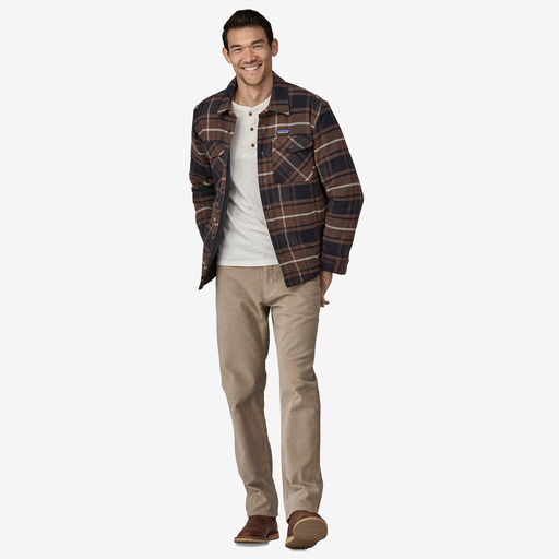 Patagonia M's LW Insulated Fjord Flannel Shirt Outdoor Molasses Brown