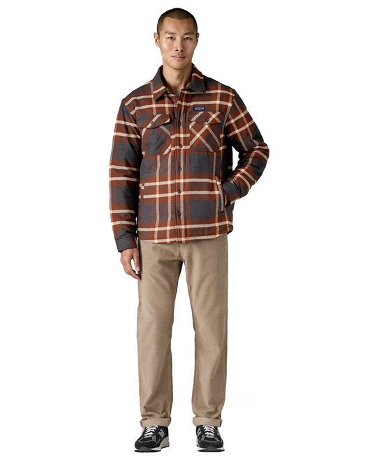 Patagonia M's LW Insulated Fjord Flannel Shirt Old Growth Green