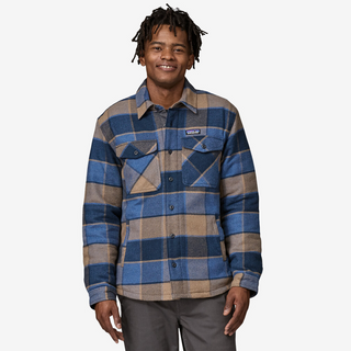Patagonia M's LW Insulated Fjord Flannel Shirt Willam: Smolder Blue