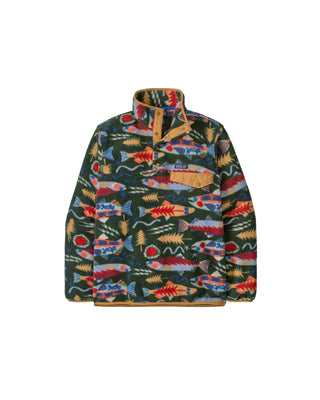 Patagonia M's LW Synch Snap‐T P/O Salmon Energy: Old Growth Green