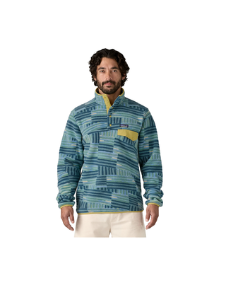 Patagonia M's LW Synch Snap-T Pullover Quilty Fitz: Wetland Blue