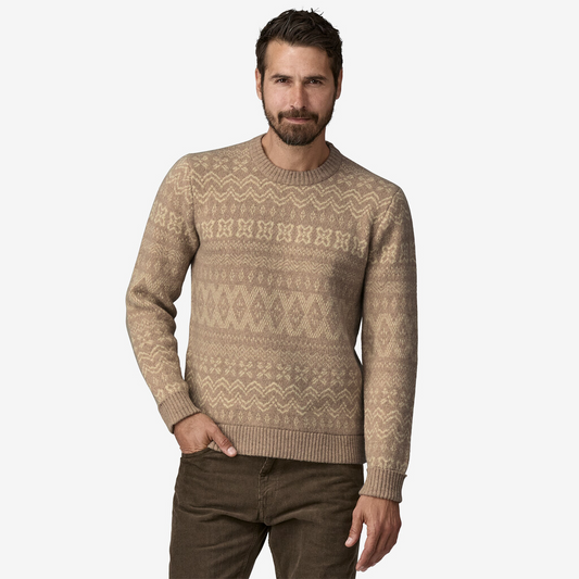 Patagonia M's Recycled Wool Blend Sweater Helmsman: Seabird Grey