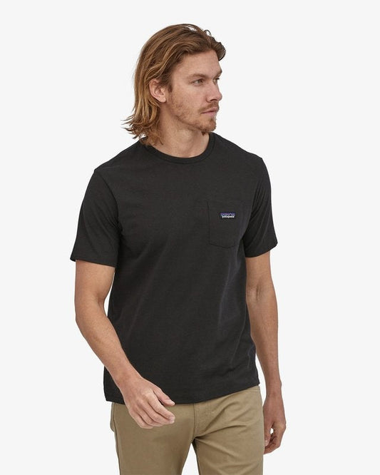Patagonia P-6 Label Pocket Responsibili-Tee Black