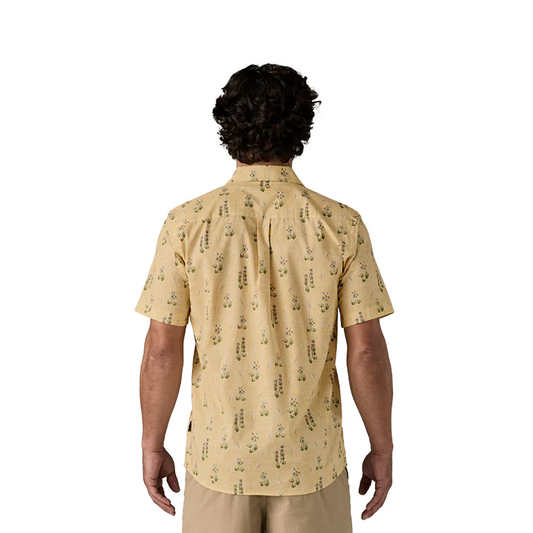 Patagonia Go To Shirt Lupine Trail Beeswax Tan