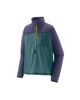 Patagonia W's Houdini Stash 1/2 Zip P/O Wetland Blue w/Solstice Purple