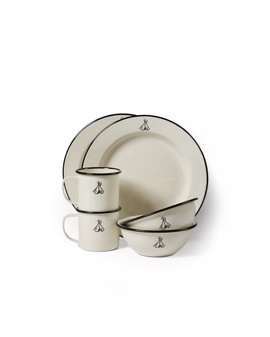 pendleton enamelware dinner set product image overview
