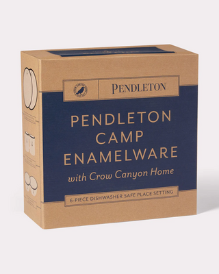 Pendleton Camp Enamelware Set Of 2 Camp Ivory