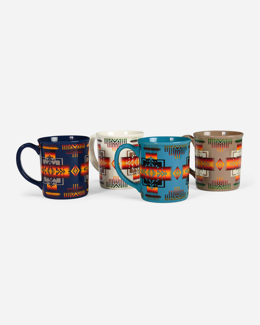 Pendleton Collectible Ceramic Mug Set Of 4 Chief Joseph Multi