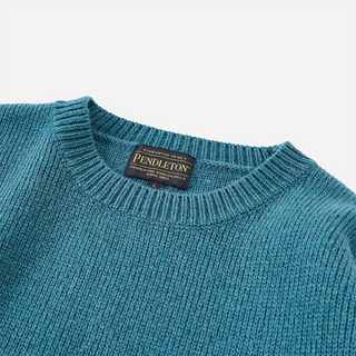 Pendleton Crewneck Pullover Turquoise Harding