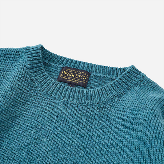 Pendleton Crewneck Pullover Turquoise Harding