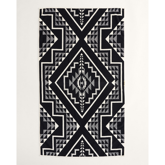 Pendleton Oxbow Spa Towel Black/White – Luxurious OEKO-TEX Cotton Bath Towel