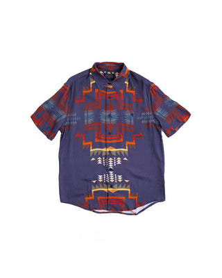 pendleton overhemd vacation shirt fron side navy