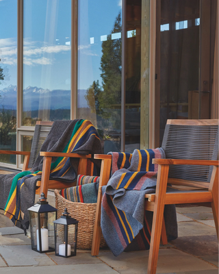 Pendleton Yakima Camp Throw Green Heather